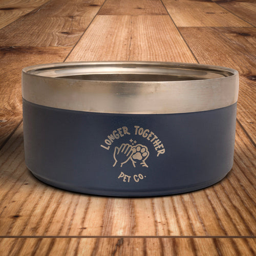 Longer Together Insulated Stainless Steel Dog Bowl